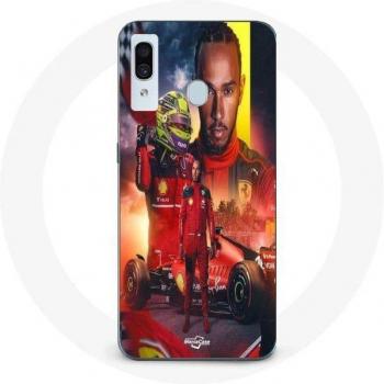 Coque Lewis Hamilton Scuderia Ferrari F1 pour Samsung Galaxy A30