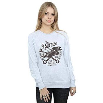 Women’s DC Batman Dad's Garage Sweatshirt, Grey, XL