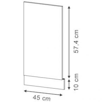 Vicco Fame-Line Geschirrspülblende, Dunkelblau Hochglanz, 45 cm ohne Arbeitsplatte