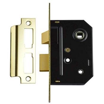 Union 2294 Mortice Bathroom Lock Polished Brass 63mm 2.5in Box