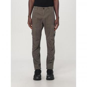 C.P. Company Men's Green Satin Stretch Trousers, Size 46