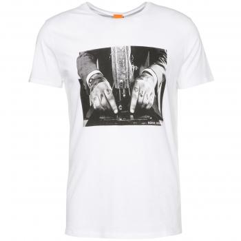 BOSS Orange Taboo Herren-Tee Shirt 50375002 – Weiß, L
