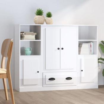 Stile Legno – Credenza tripla bianco satinato