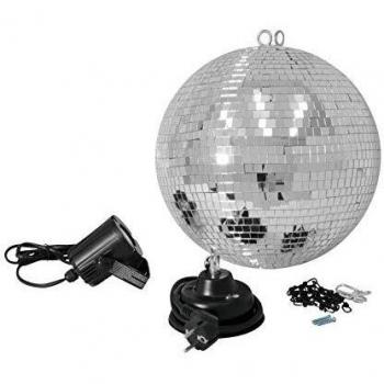 Bola de espejos de 30cm con foco LED