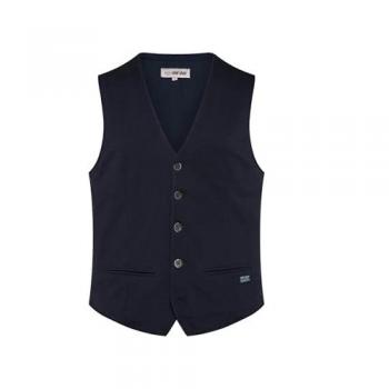 Anzugweste CAMP DAVID, Herren, Gr. XXL, blau, 96% Baumwolle, 4% Elasthan, unifarben