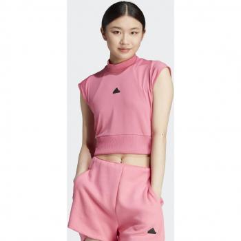 Camiseta Adidas Z.N.E. Rosa Slim para Mulheres