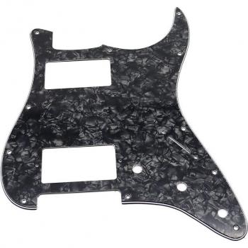Platine Pickguard – 2 trous en aluminium, 11 trous HH – compatible ST / SQ