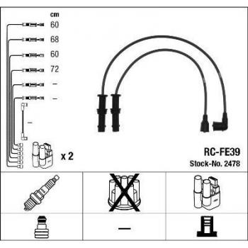 RCFE39 Ignition Lead Kit NGK