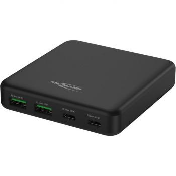 Ansmann 4-Port USB Desktop Charger DC465PD 65W