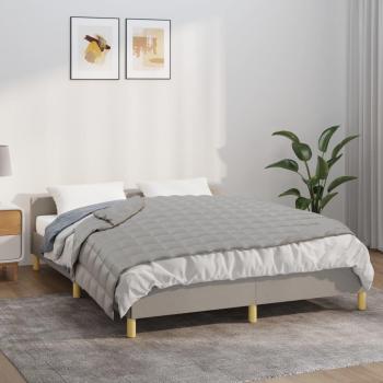 Couverture lestée 122x183 cm Gris 9 kg Tissu vidaXL