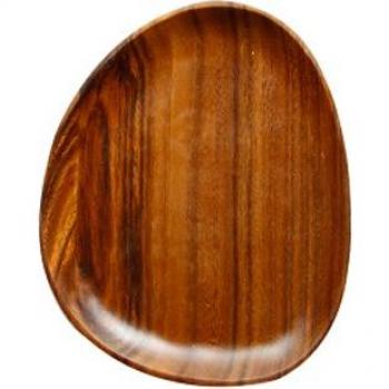 Natural Wood Oval Serving Dish