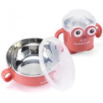 Vaisselle enfant bol thermos avec tasse et ustensiles MBG0550