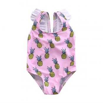 Pudcoco Pineapple Print One-Piece Swimsuit for Kids