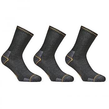 WRK05 Calze Corti Anti-Infortunistica, 9 Paia, Nero, TG 39/42