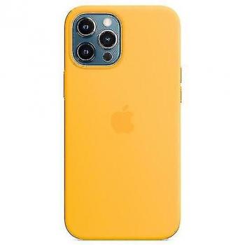 Coque Jaune Magsafe pour iPhone 12 Pro Max en Silicone