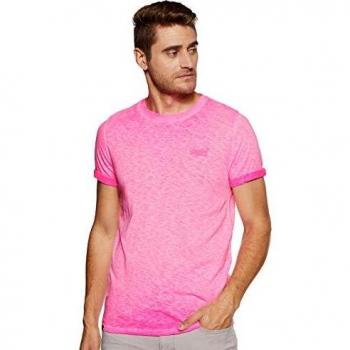 Superdry T-Shirt Low Roller, Deep Pop Pink