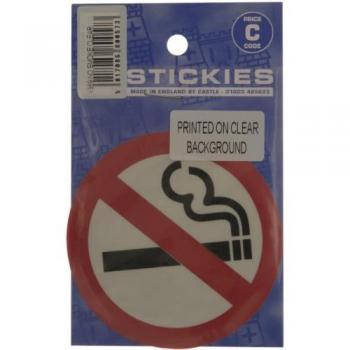 Outdoor No Smoking Symbol Vinyl Sticker