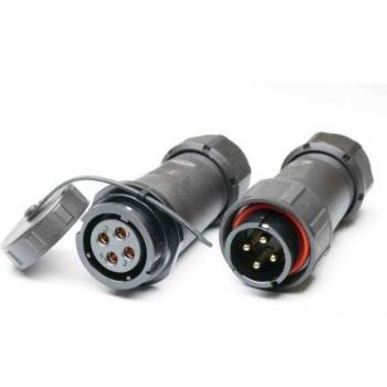 Conector RS PRO 4 Vías Aéreo Hembra y Macho