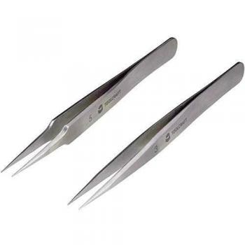 Super‑Spitze Pinzette 815064 – 2‑teiliges ToolCraft-Set