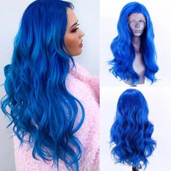 Charisma Blue Wavy Hair Lace Wig