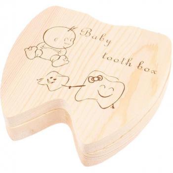 Rangement en Bois pour Dents de Bébé