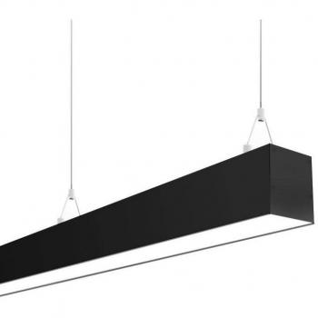 Lámpara colgante regulable SERK 70W 208cm negro blanco cálido