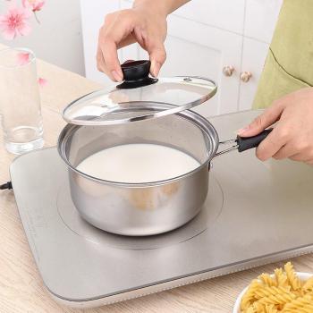 Stainless Steel Cooking Saucepan with Glass Cover