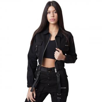 Shirt Collar Pocket Jacket for Women
