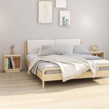 VidalXL Tables de chevet 2 pcs 40x30x40 cm Bois de pin solide813336