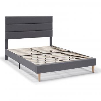 Cadre de lit design Aroma 30 cm, 90x190 cm, Gris foncé