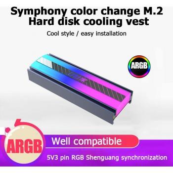 M.2 SSD Koeler met Passieve Warmteafvoer 5V 3Pin ARGB