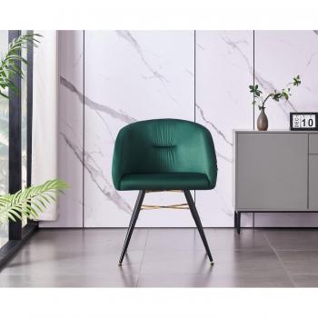Chaise de Salle à Manger Vittorio – Élégance Vert Velours