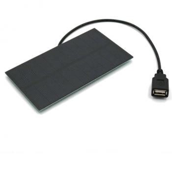 Cargador Solar 1,65 W 5V 300 mA – Puerto Hembra 5,5 mm