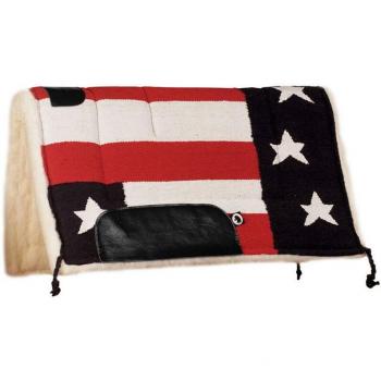 Tapis de selle rembourré en laine avec design USA