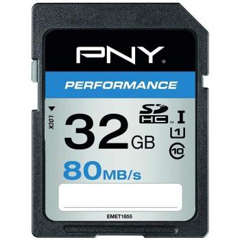 PNY 32‑GB SDHC Card (Class 10) – 80 MB/s