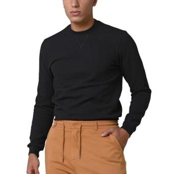 Urban Black Enorsia Men’s Rib Crew Top – Medium