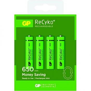 GP EkoPower NiMH AAA Long-lasting Rechargeable Batteries (Pack of 4)