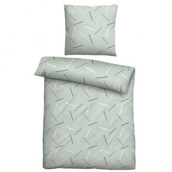 Biberna 0025010 Soft-Seersucker‑Doppelbett – 80 × 80 cm, 2 Stück