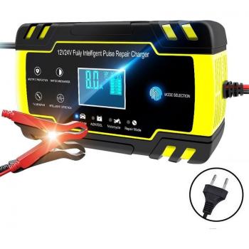 EcoBattery Plus 12/24V, 8A, Control Táctil