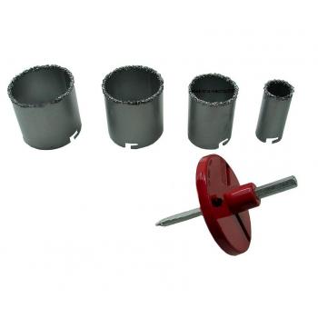Tungsteno Argento: Seghe a Tazza 33‑73 mm, Set di 4 Unità