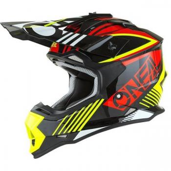 Casco O’Neal Rush V.22 2SRS Cross Enduro, Colore Rosso e Giallo – M