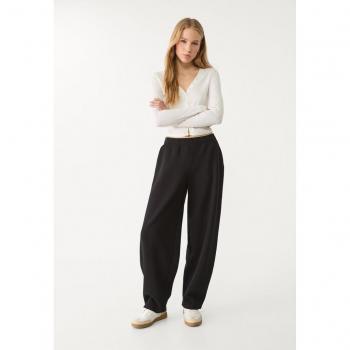 Stradivarius Black Balloon Jogger Trousers, Size M