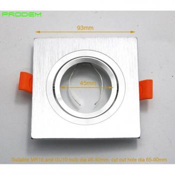 Kit de fixation pour projecteurs LED carrés en aluminium