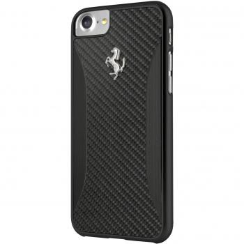 Ferrari SCHUTZHÜLLE IPHONE 7 – BLACK CARBONFIBER & GEBÜRSTETES ALU