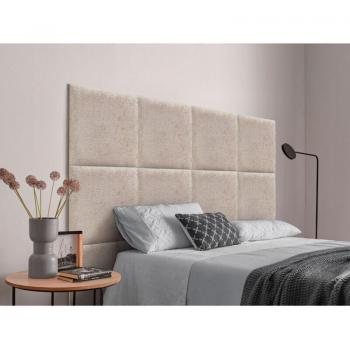 Cabecero Intercambiable de Lana Ecológica para Cama (200cm, Beige)