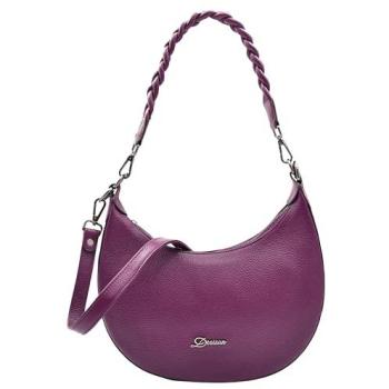 Medium Purple Hobo Handbag – Sarah Collection (House of Leather)