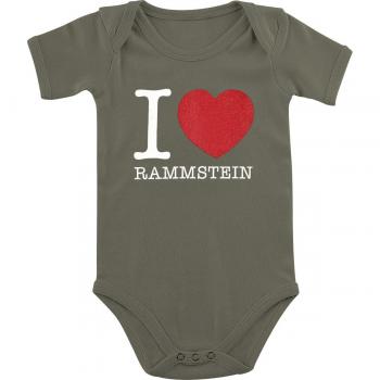 Rammstein Body Kids I Love Rammstein – Taille 74/80 – Kaki