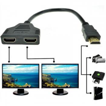 Cable Splitter HDMI 2‑Puertos 1080P