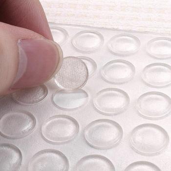 Amortisseurs de porte en silicone adhésifs