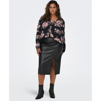 ONLY CARMAKOMA Jupe Mia en couleur noire